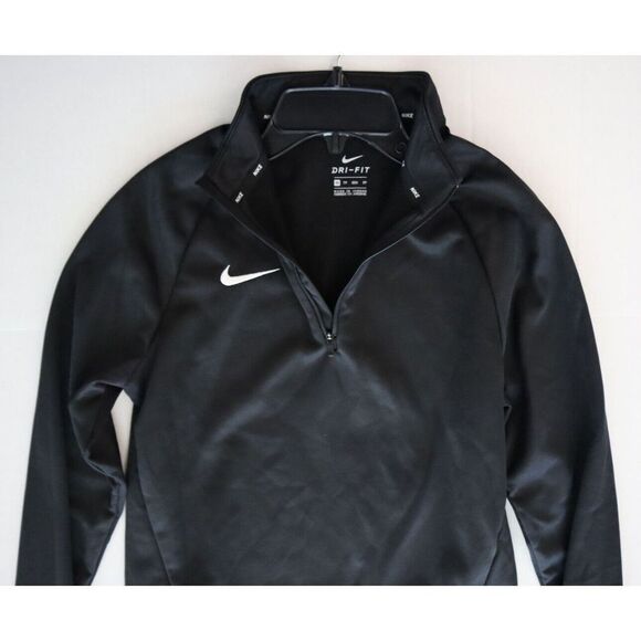Nike Therma 897186-010 Women’s Sz XS Black DRI-FIT 1/4 Zip Pullover Training Top - Picture 4 of 11